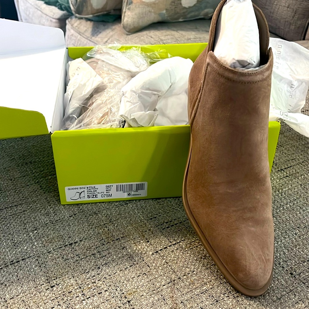 Suede booties